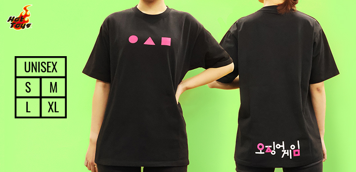 【ホットトイズ・アパレル】Tシャツ「イカゲーム」シンボル