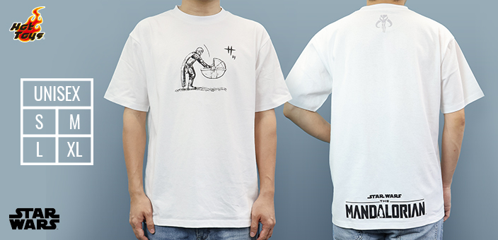 【ホットトイズ・アパレル】Ｔシャツ『マンダロリアン』マンダロリアン（漫画風）